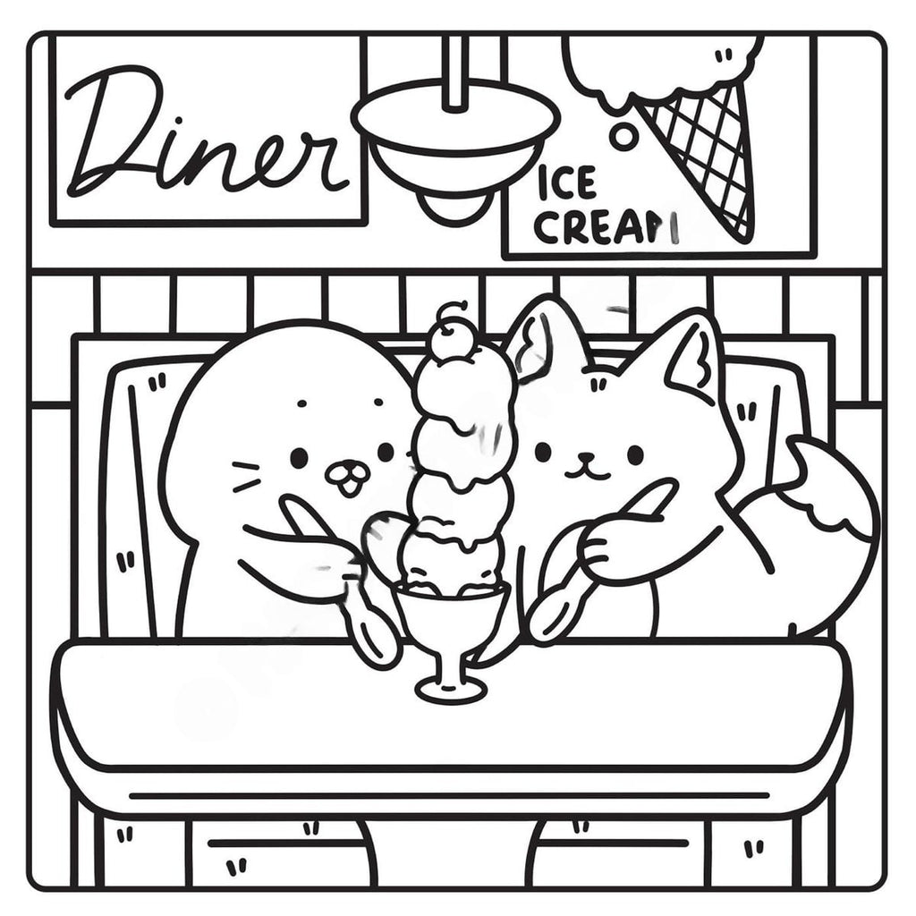 Coffret cocooning : Livre de coloriage & sa peluche dinosaure