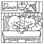Coffret cocooning : Livre de coloriage & sa peluche dinosaure