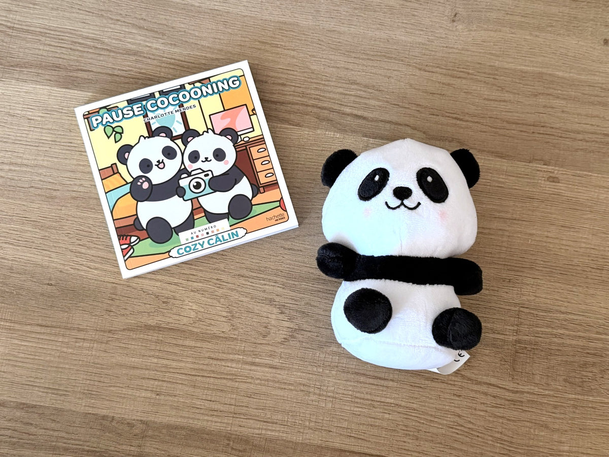 Coffret Cozy : Livre de coloriage & sa peluche panda
