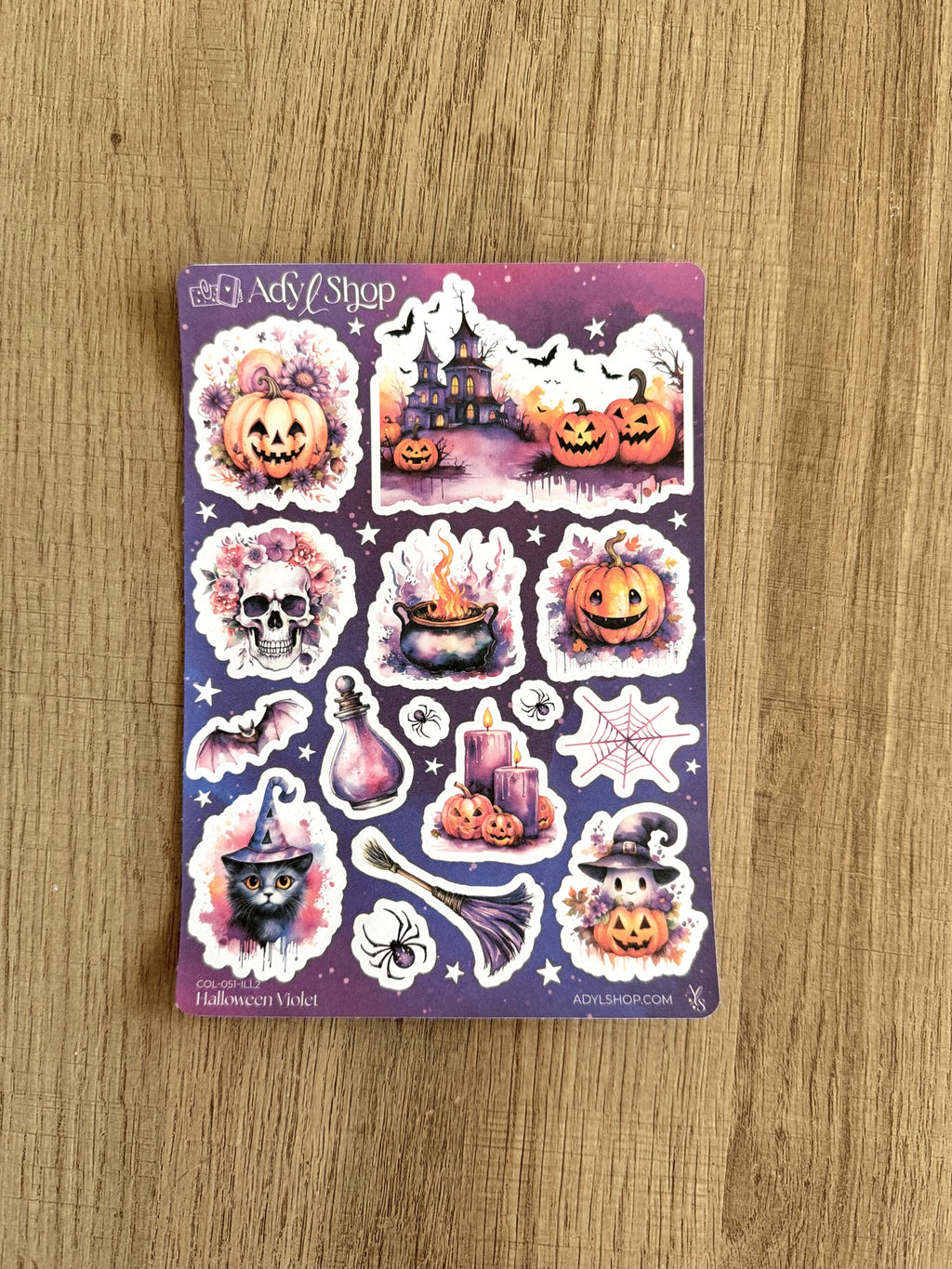 Lot de 5 planches de stickers - Halloween 🎃