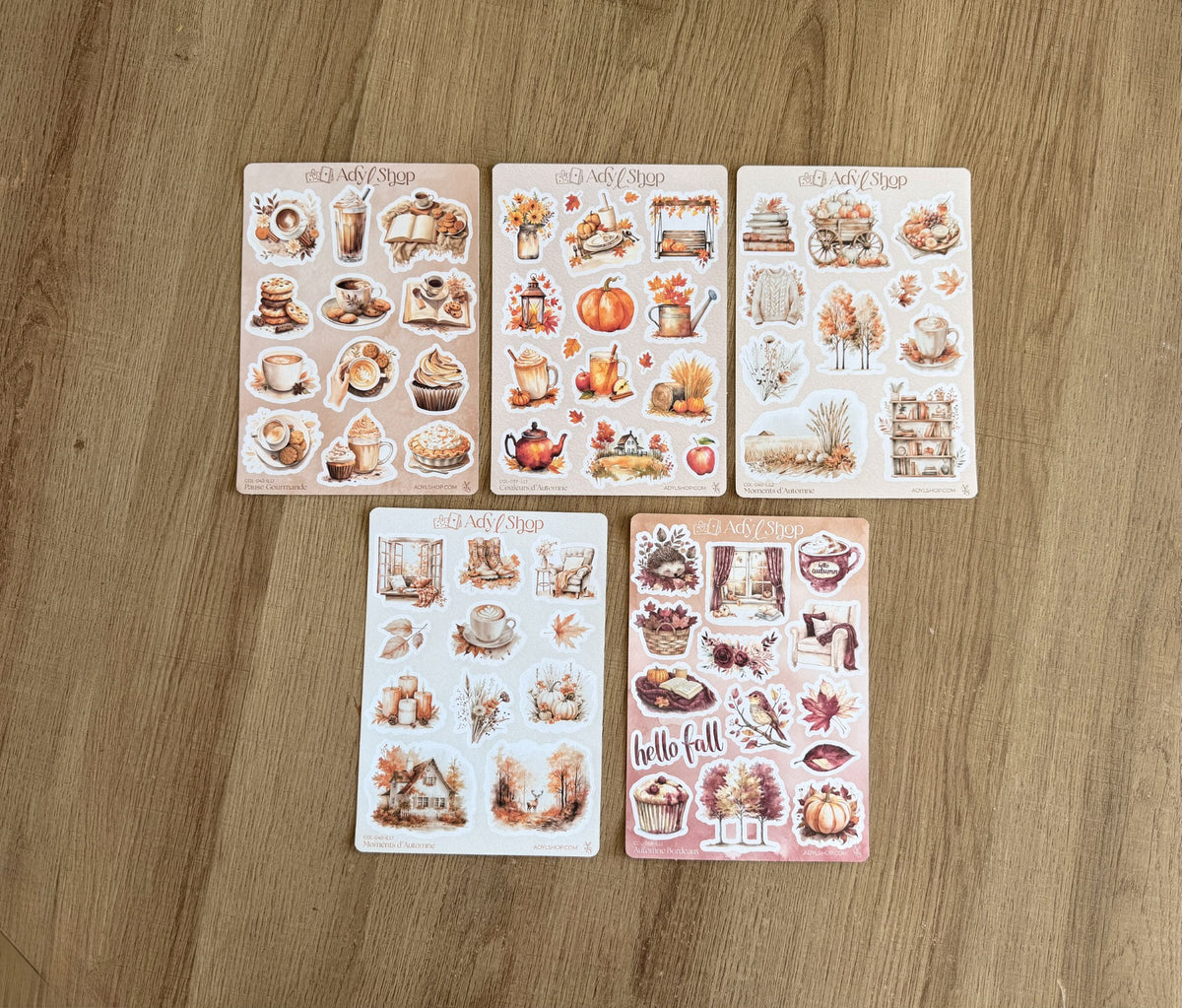 Lot de planches de stickers - Autumn Vibes 🍂