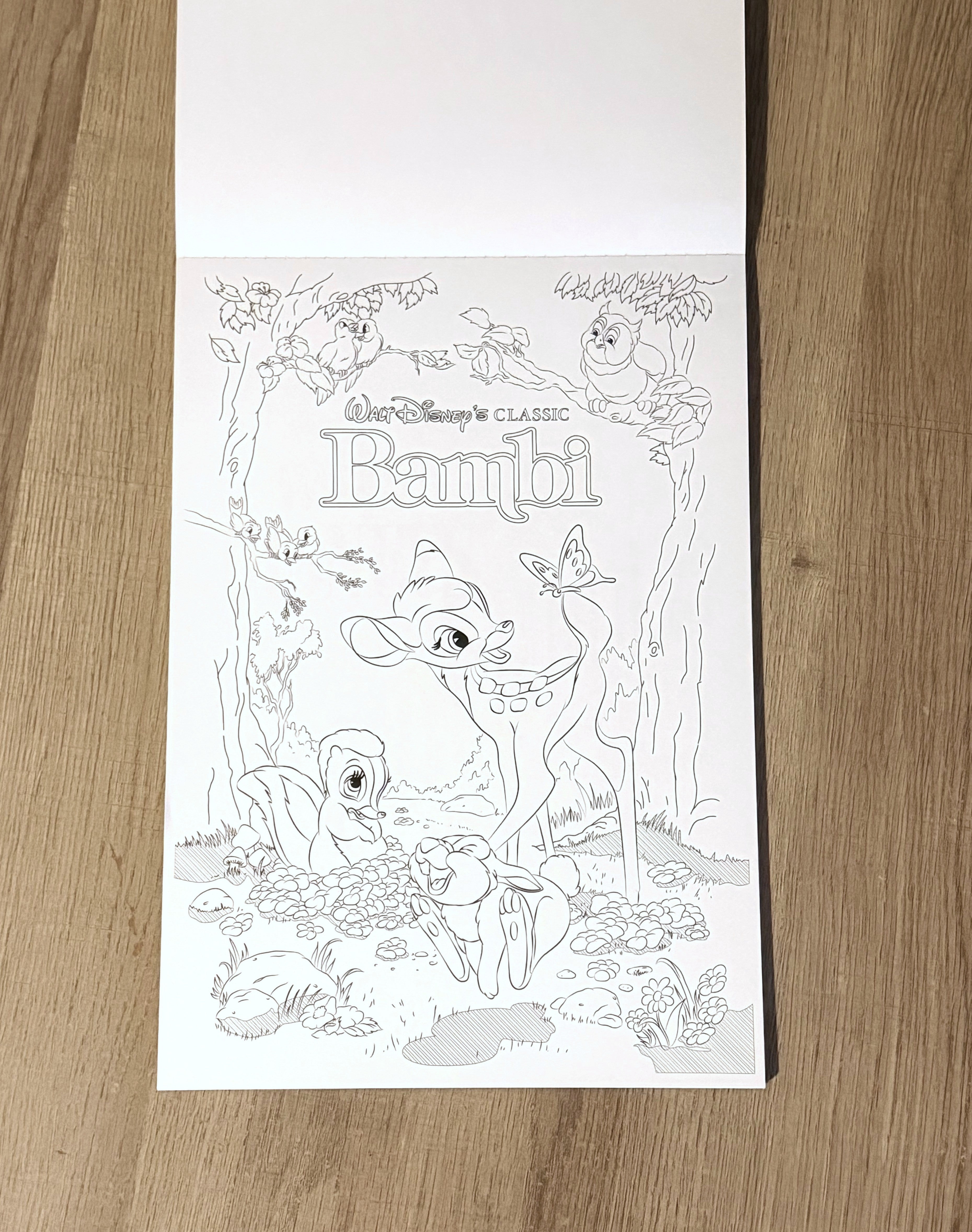 Grand bloc Disney - Les affiches mythiques à colorier