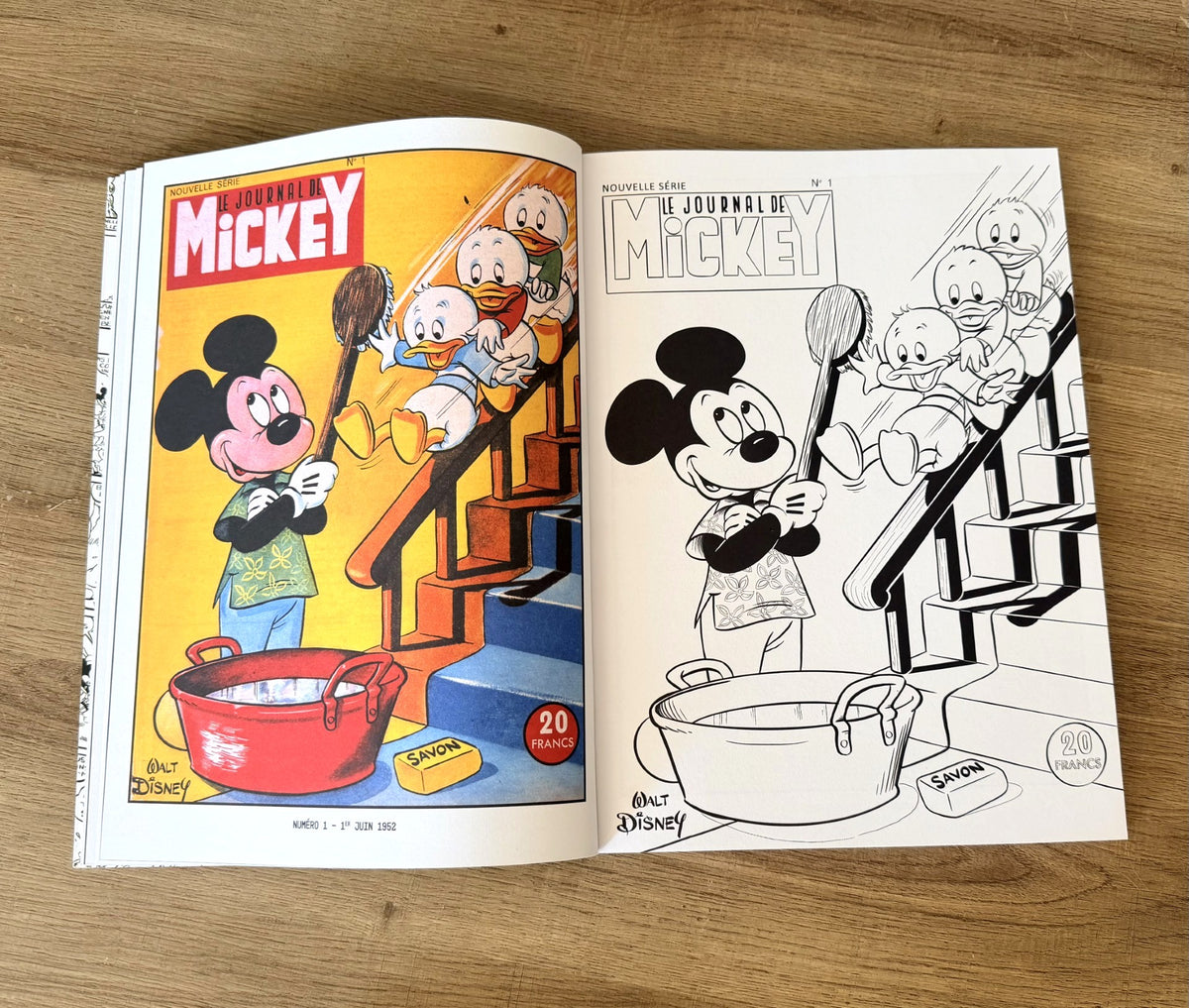 Livre de coloriage - Le journal de Mickey
