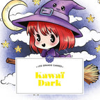 Livre de coloriage - Kawaï  Dark