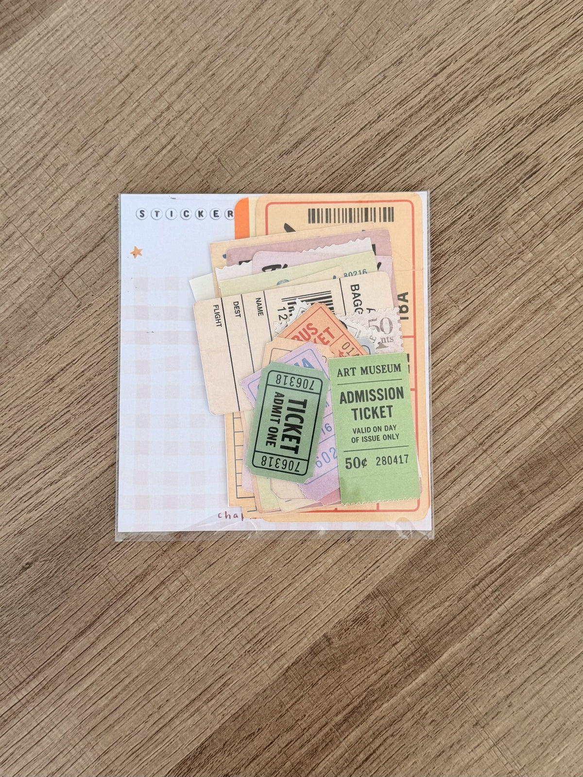 Lot de stickers - Tickets Vintage