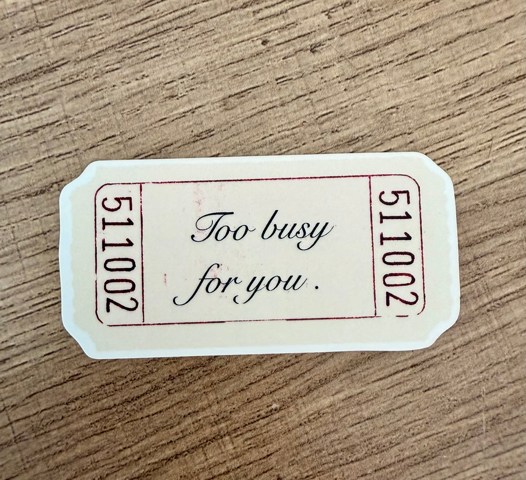 Sticker Ticket Vintage