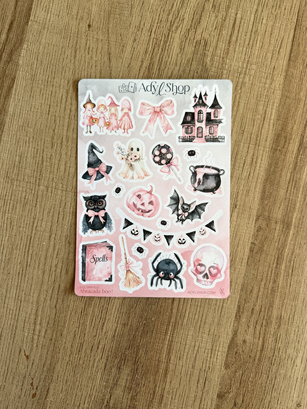 Lot de 5 planches de stickers - Halloween 🎃
