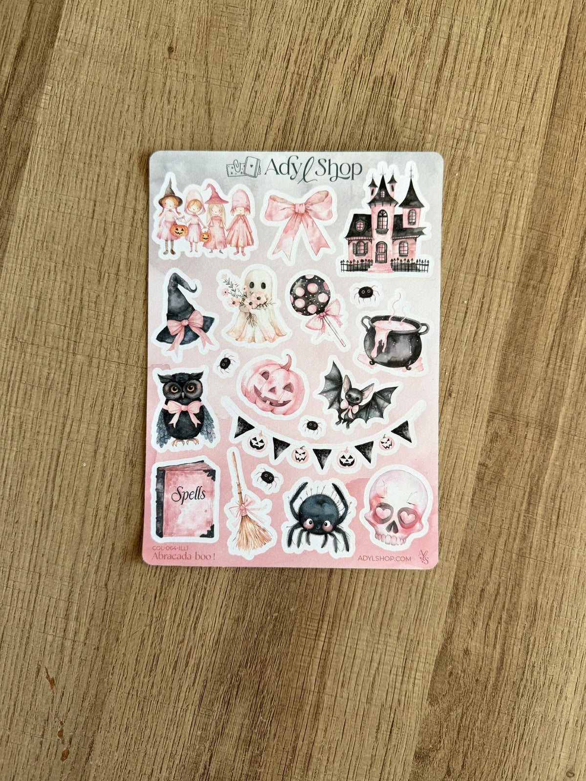 Lot de 5 planches de stickers - Halloween 🎃