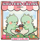 Coffret cocooning : Livre de coloriage & sa peluche dinosaure