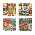 Coffret cocooning : Livre de coloriage & sa peluche panda