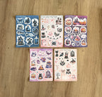 Lot de 5 planches de stickers - Halloween 🎃