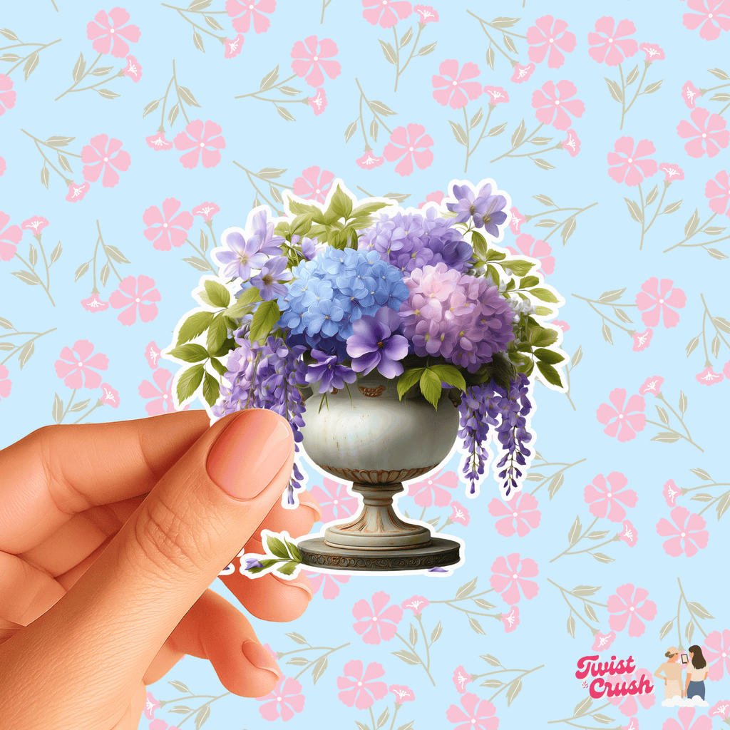 Stickers bookish - Vase Fleuri