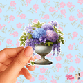 Stickers bookish - Vase Fleuri