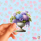 Stickers bookish - Vase Fleuri