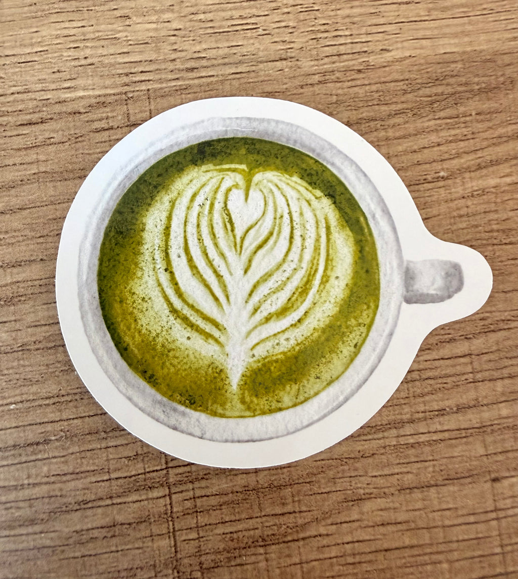 Sticker Matcha Latte