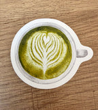 Sticker Matcha Latte