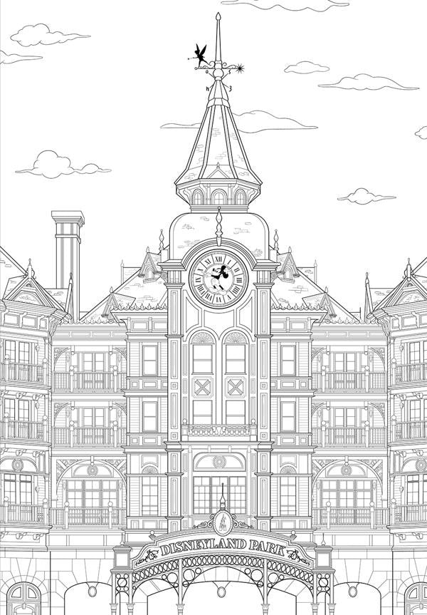 Disneyland Paris - Livre de coloriage Art Thérapie