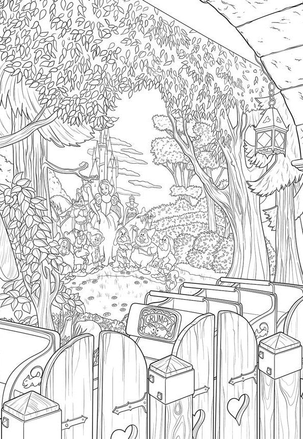 Disneyland Paris - Livre de coloriage Art Thérapie