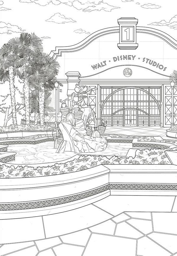 Disneyland Paris - Livre de coloriage Art Thérapie
