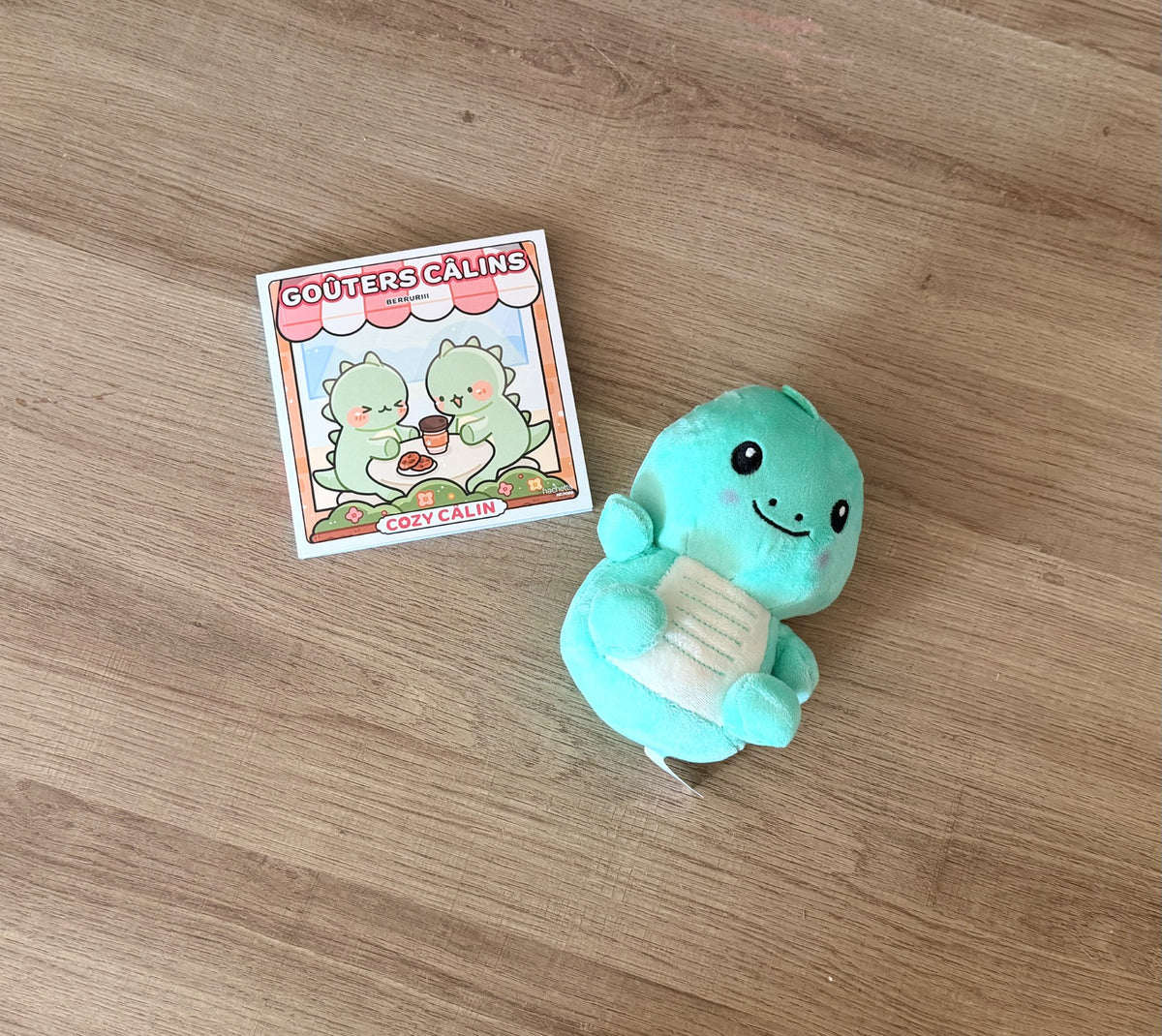 Coffret Cozy : Livre de coloriage & sa peluche dinosaure