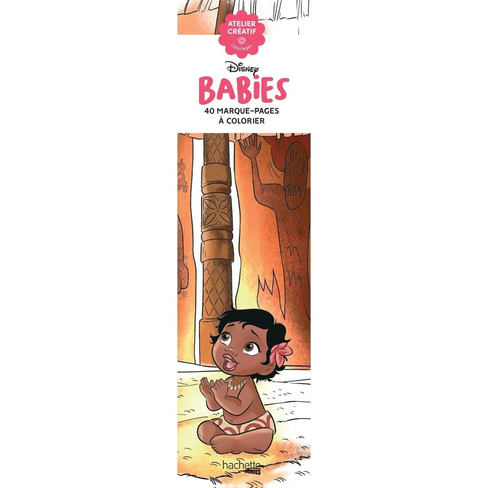Bloc de 40 marque-pages à colorier - Babies