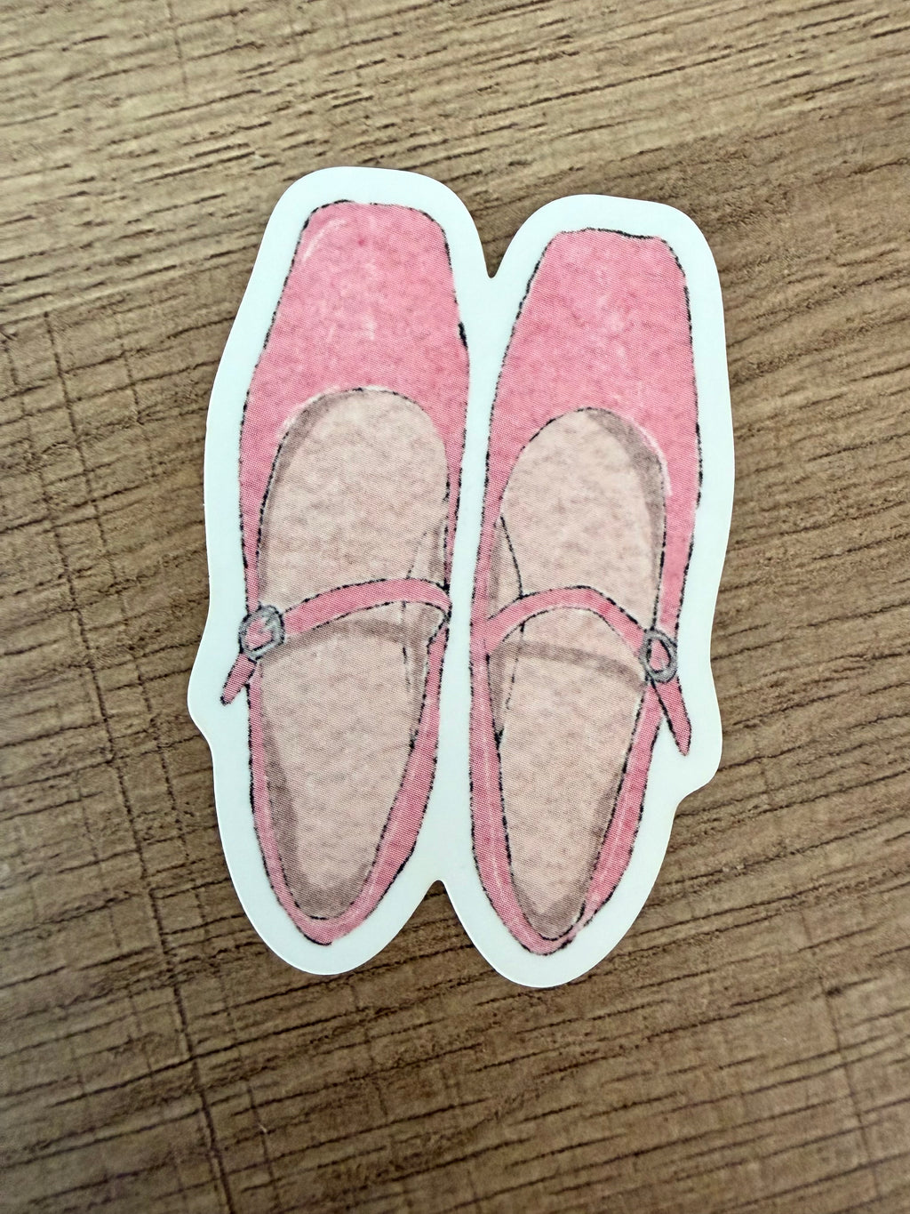 Sticker Ballerines Roses