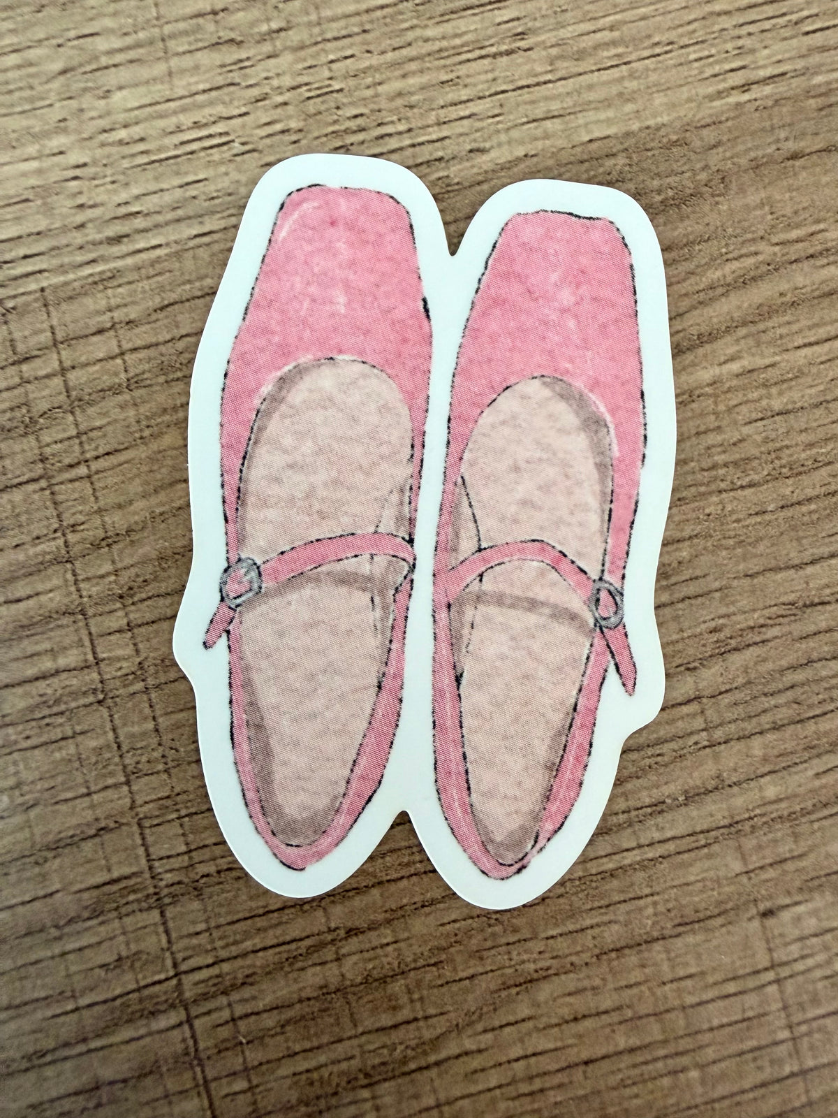 Sticker Ballerines Roses