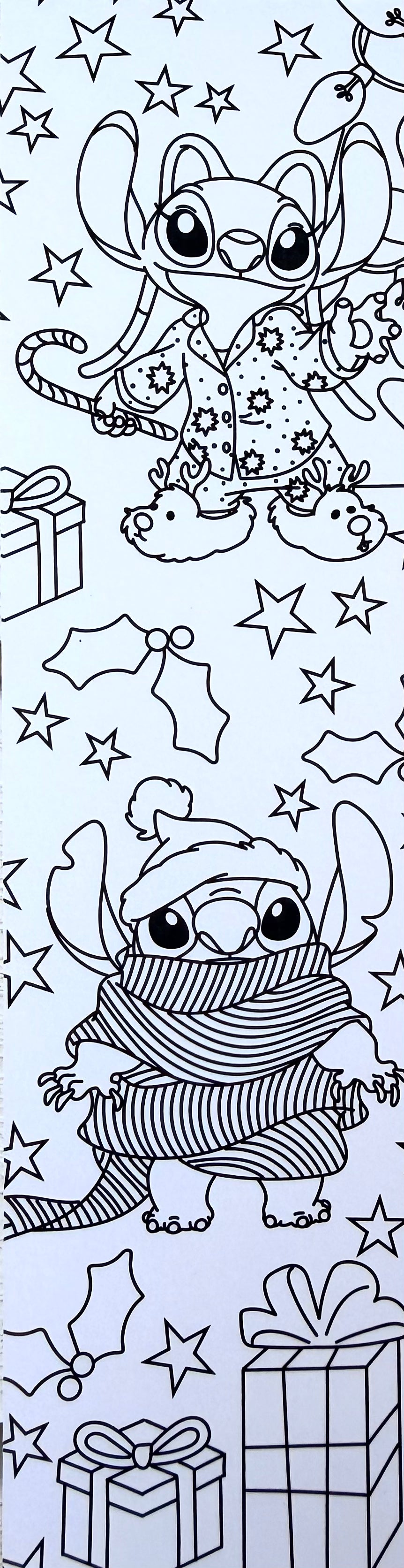 Bloc de 40 marque-pages à colorier - Stitch