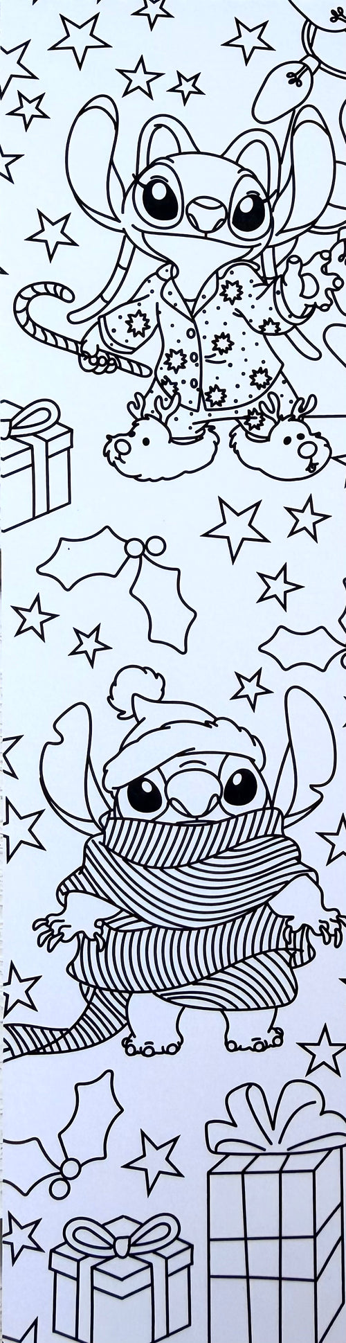 Bloc de 40 marque-pages à colorier - Stitch