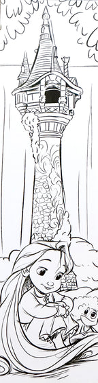 Bloc de 40 marque-pages à colorier - Petites Poupées