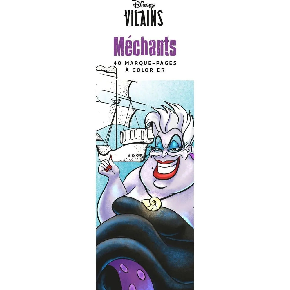 Bloc de 40 marque-pages à colorier - Les Méchants
