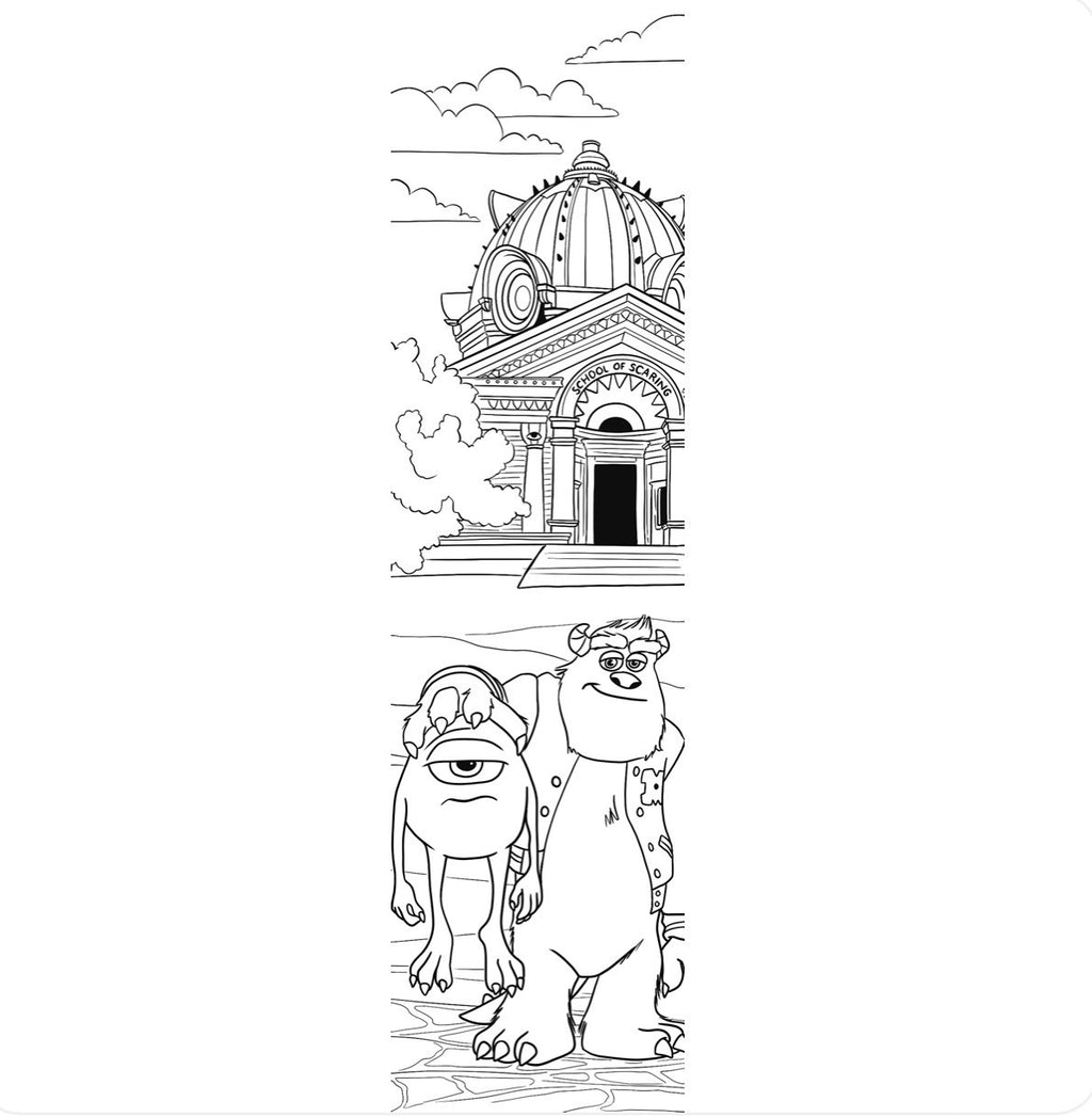 Bloc de 40 marque-pages à colorier - Pixar