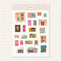 Planche de stickers - Timbres Vintage
