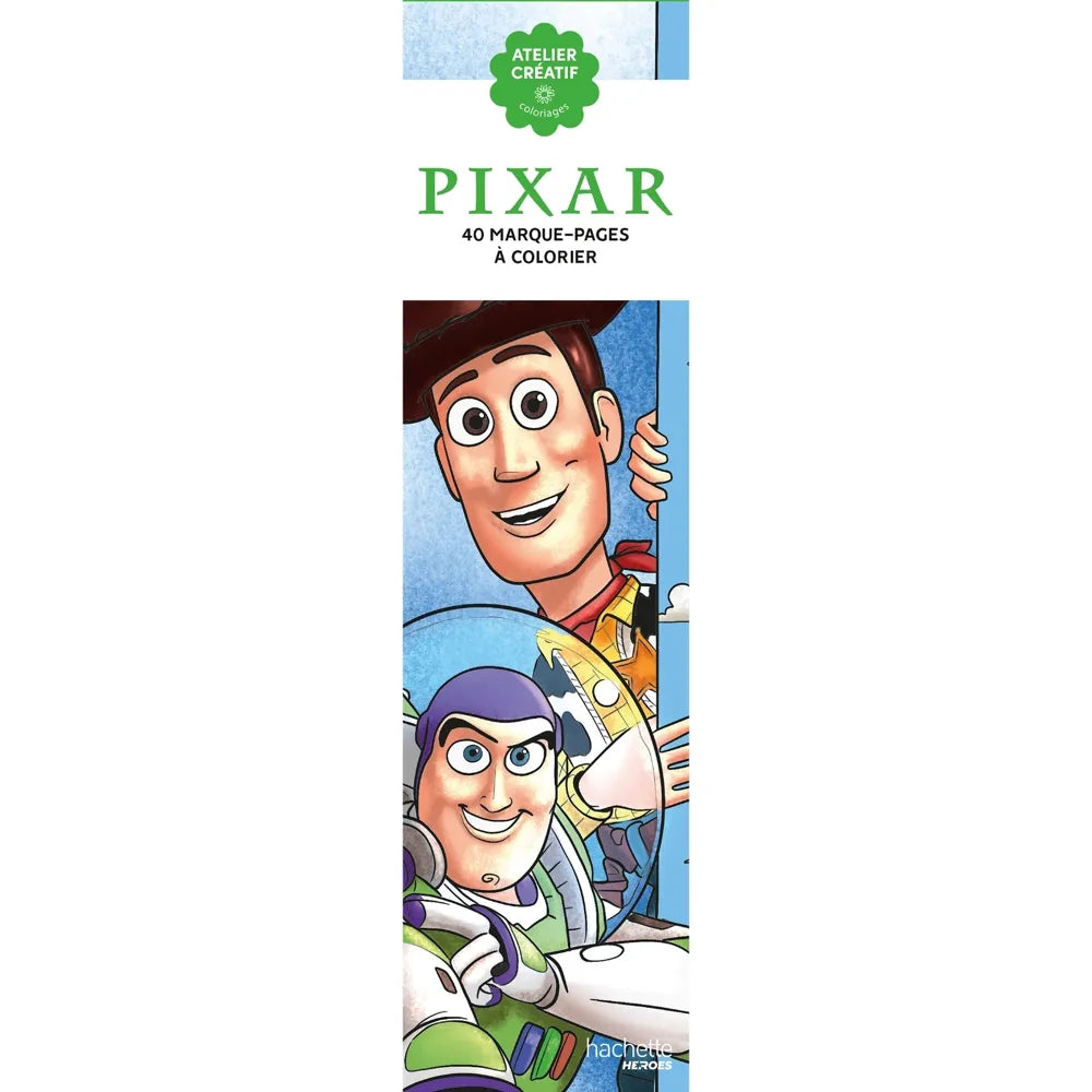 Bloc de 40 marque-pages à colorier - Pixar