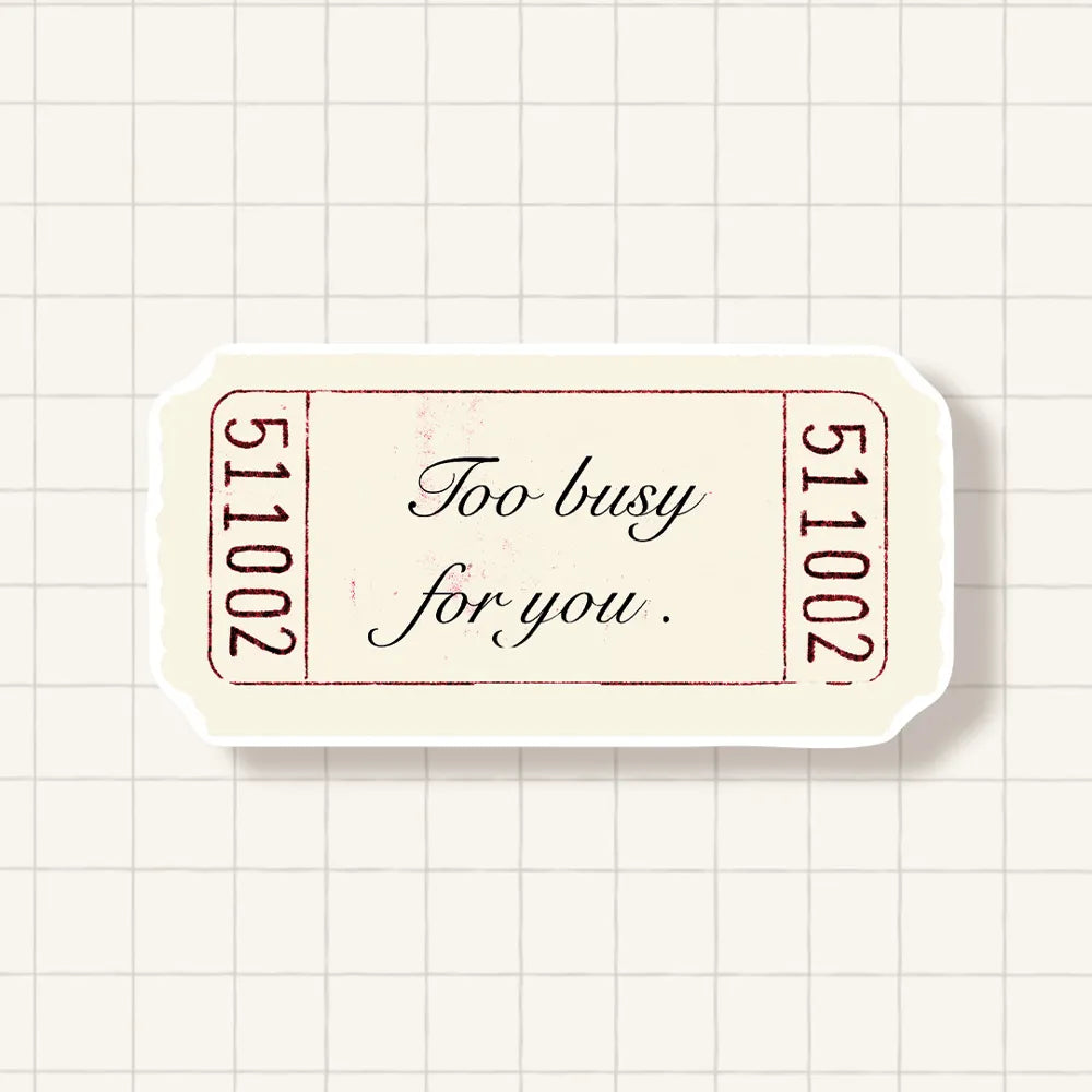 Sticker Ticket Vintage