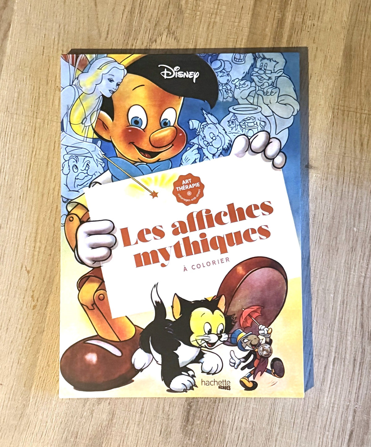 Grand bloc Disney - Les affiches mythiques à colorier