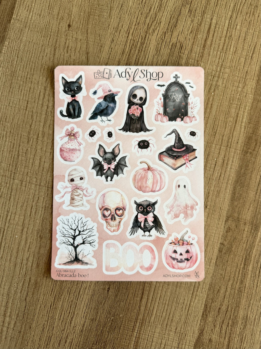 Lot de 5 planches de stickers - Halloween 🎃