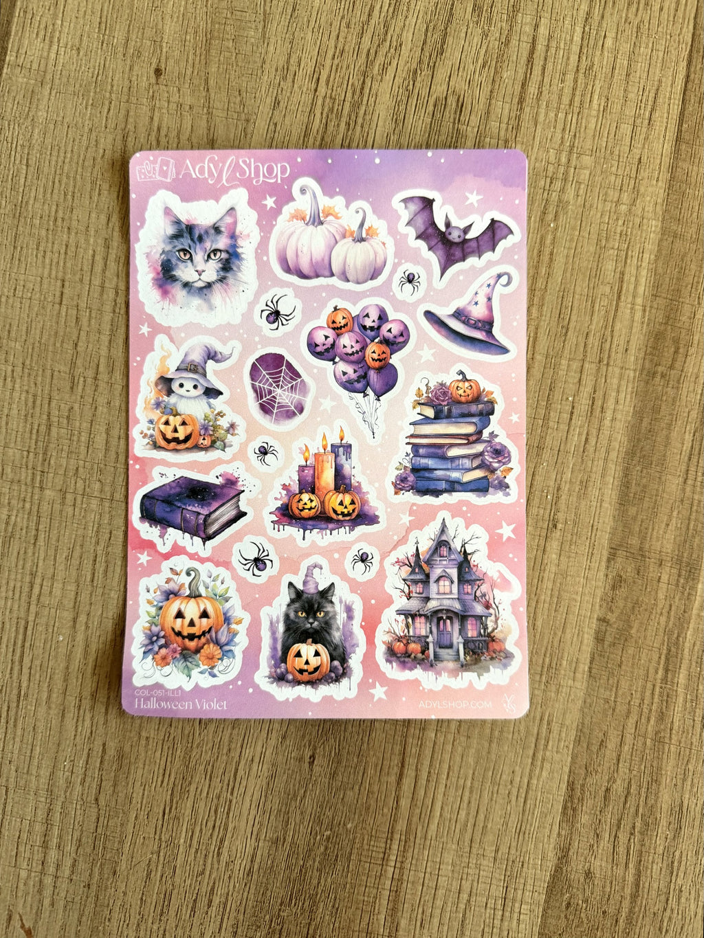 Lot de 5 planches de stickers - Halloween 🎃