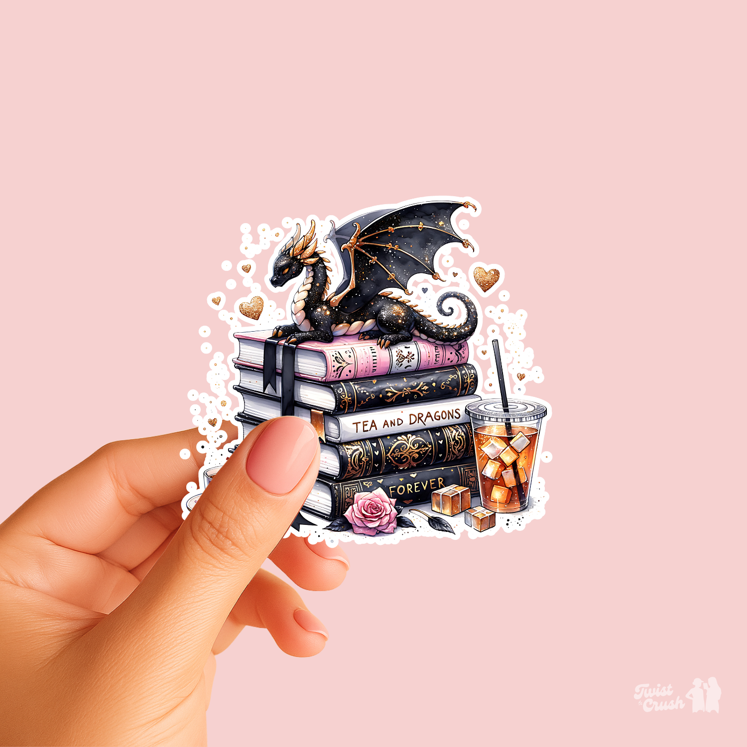 Stickers bookish - Livres, Thé Glacé & Dragon