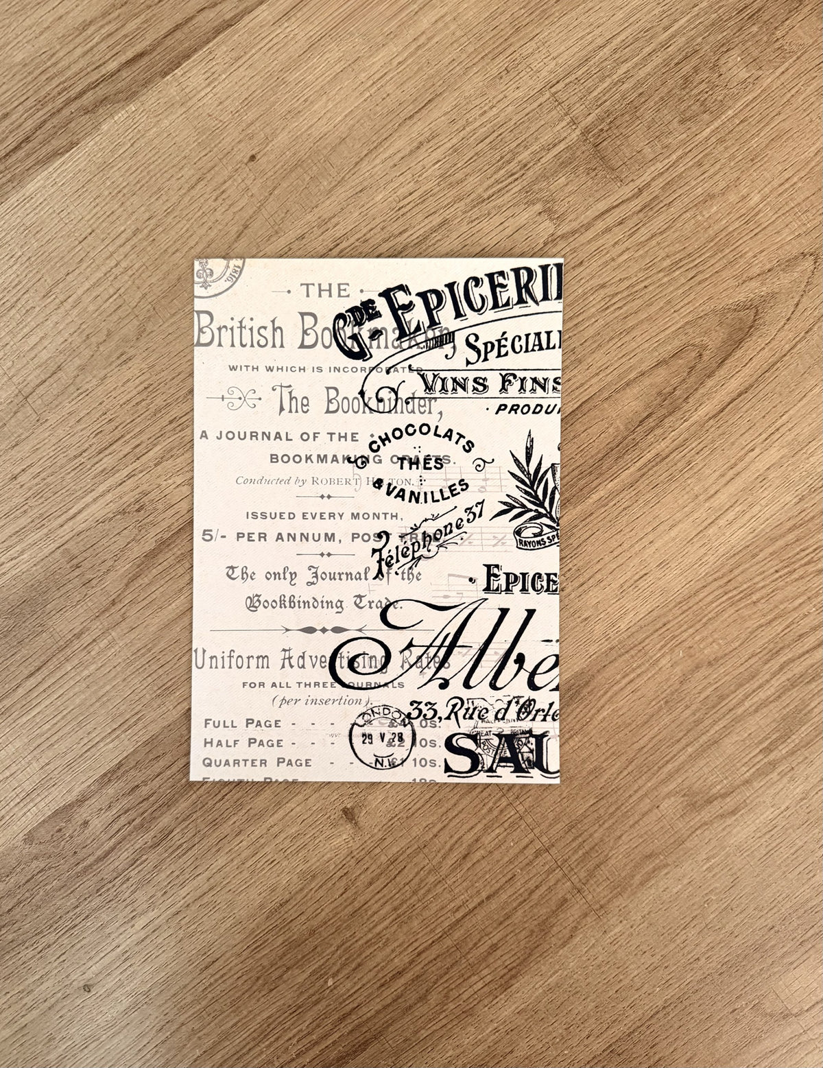 Papiers Scrapbooking - Belle Époque