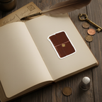 Sticker Carnet Vintage - Ambiance brocante