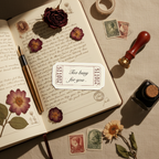 Sticker Ticket Vintage - Visuel riche et chaleureux